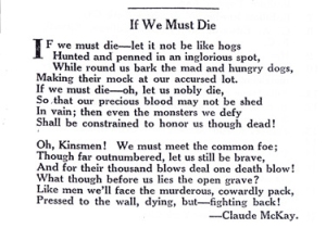 If We Must Die